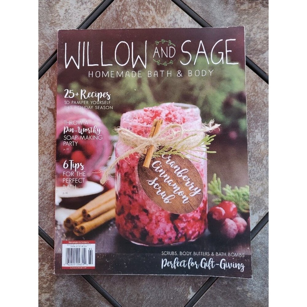 Willow & Sage Homemade Bath & Body Winter 2017 Vol 3 V3 Magazine Christmas Dec.
